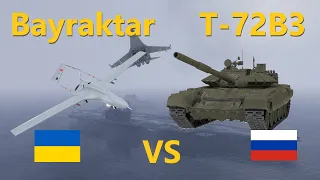 Dogfight: GTA V Warfare Mod — Bayraktar TB-2 UCAV vs T-72B3 Main Battle Tank