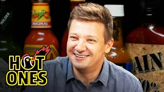 Jeremy Renner Goes Blind in One Eye While Eating Spicy Wings | Hot Ones