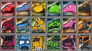 Dinosaur Train + Dino Robot Corps - Apatosaurus/Spinosaurus/Triceratops/Megalosaurus/Troodon/Euoploc