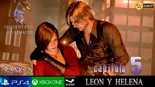 Resident Evil 6 HD Final Español | Campaña Leon y Helena Capitulo 5 | Final Boss Simmons