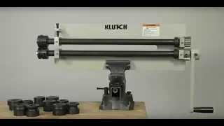 Klutch Vise-Mounted Sheet Metal Bead Roller  18-Ga. Capacity