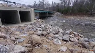 Over Capacity Bridge Gets 2 Overflow Culverts, And Icy Culverts