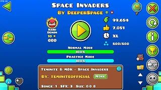 (Hard Demon) Space Invaders by DeeperSpace (3 Coins) | Geometry Dash 2.2
