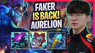 FAKER IS BACK TO KOREA SOLOQ WITH AURELION SOL! - T1 Faker Plays Aurelion Sol vs Ahri! | Season 2024