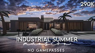 Bloxburg - Industrial Summer Mansion Speed Build (No Gamepass)