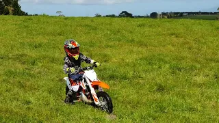 2020 KTM SX50 Mini - 6 Years Old - First Ride, Attempt 2