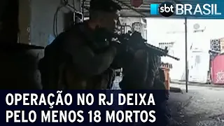 Operação no Complexo do Alemão deixa pelo menos 18 mortos | SBT Brasil (21/07/22)