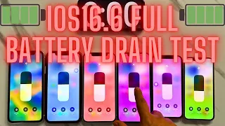 iOS16.6 iPhone XR vs 11 vs 12 vs 13 vs 12mini vs 13mini Full Battery Drain Test🔥