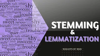 Stemming and Lemmatization explained with code | Natural Language Processing