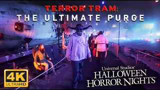 Terror Tram: The Ultimate Purge Maze POV | HHN 2021 | Universal Studios Hollywood
