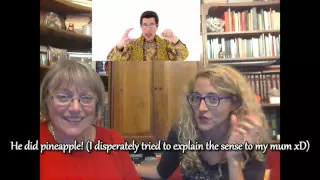 My Mom Reaction to PPAP Pen Pinapple Apple Pen!! -Italy-
