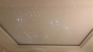 Stretch ceiling with stars how to install basic option