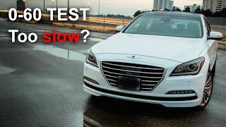 0-60 Acceleration - Hyundai Genesis 2016 3.8 Sedan