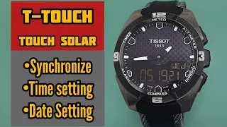 Tissot T-touch T091420 Watch Time Setting and Synchronize | SolimBD