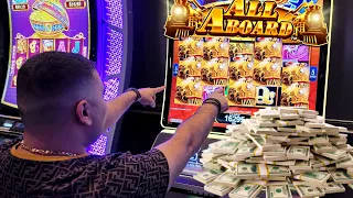 MASSIVE HANDPAY JACKPOT On All Aboard Slot