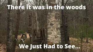 Stunning and creepy site in the woods another remote Chimney in the wilds of West Virginia