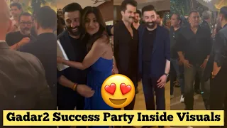 Inside Visual of Gadar2 Success Party😍Salman || Amir || Shahrukh Khan || Sanjay Dutt || Sunny Deol