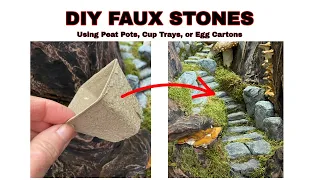 Part 5 DIY Stackable Fairy or Gnome House DIY Stone Pathway