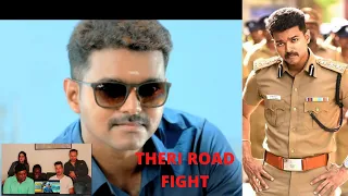 VIJAY - THERI ROAD FIGHT SCENE | THALAPATHY VIJAY | WUNDERBAR REACTIONS