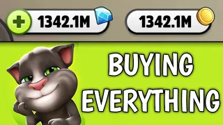 Tom Buying Everything - Unlimited Money - My Talking Tom - GAMEPLAY 4U