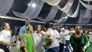 Singer Sinach Consoles Sammie Okposo's Wife As Couldn't Control Her Tears