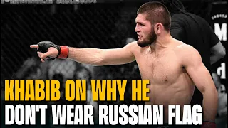 Khabib Nurmagomedow on why he don't wear Russian flag 🇷🇺