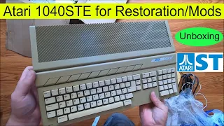 My first Atari 1040 STE eBay purchase Unboxing for Restoration/Mods ST Part 1