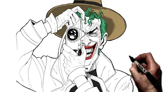 How To Draw Joker (Killing Joke) | Step By Step | DC