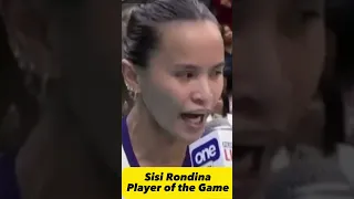 PLAYER OF THE GAME SISI RONDINA EXCITED MAKAHARAP ANG CCS #shorts