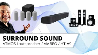 Surround Lautsprecher - Surroundanlage vs. Beste Soundbar vs. HT-A9.