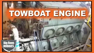 EMD 645 E2 8 Cylinder running @ 800 RPM in a Towboat