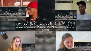 ردة فعل الاجانب عند سماع سورة "ق" لاتصدق