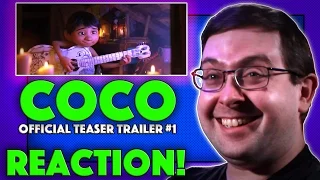 REACTION! Coco Teaser Trailer #1 😍  😍 - New #Pixar Movie 2017