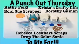 Punched Out Thursday To Die For/ Scrapbooking Process Video #223/ Using Paper Punches/ Mixed Media