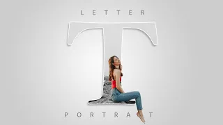 Letter (T) Portrait Design Tutorial in Photoshop | Tutorial for beginners