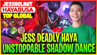 Jess Deadly Haya, Unstoppable Shadow Dance - JessNoLimit Hayabusa - Mobile Legends Gameplay