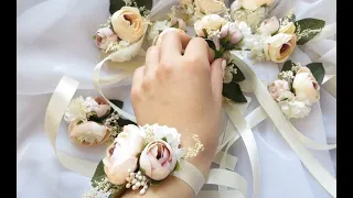 DIY Bridesmaid bracelet tutorial/ wedding diy accessories/ how to make a bracelets