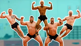 The World's Strongest Men try Acro Yoga! [ft - the Stoltman Brothers]