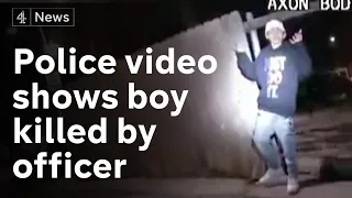 Chicago police release video showing 13-year-old boy shot dead by officer