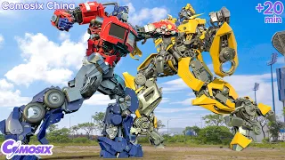 变形金刚 (2023) - Optimus Prime vs Bumblebee and Final Battle - Only Action