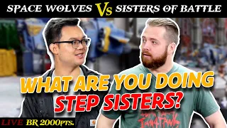 Space Wolves vs. Sisters of Battle 2,000pts. | LIVE Battle Report Warhammer 40k 9th Edition