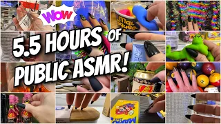 5.5 Hours of Public ASMR~Without Interruption🥳 Tapping You To Sleep😴 14 Locations✨Lofi Tingles✨