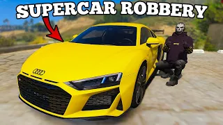 I Steal Supercars & Escape From High Speed Cops In GTA 5 RP