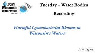 Harmful Cyanobacteria Blooms in Wisconsin's Waters