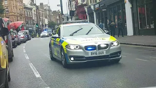 Metropolitan Police Escort High Security prisoner through central London in Armoured van