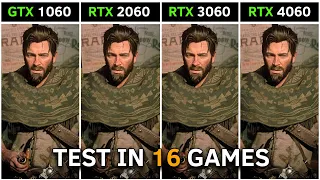 GTX 1060 vs RTX 2060 vs RTX 3060 vs RTX 4060 | Test In 16 Games at 1080p | 2023