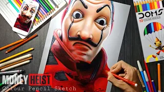 Money Heist @lacasadepapel  Drawing | Hyper Realistic Sketch | Dali Mask Drawing | Bella Ciao