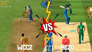 Wcc2 Vs Real Cricket 20 || World Cricket Champianship 2 vs Real Cricket 20 Detailed Comparison