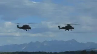 Mil Mi-24V Hind E "728", Mil Mi-24D Hind D "460" - Nowy Targ (EPNT) - 06.07.2019 r.