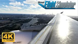 Flight Simulator 2020 - EXTREME GRAPHICS - NEW A319CEO -  Stunning Landing At LaGuardia Airport